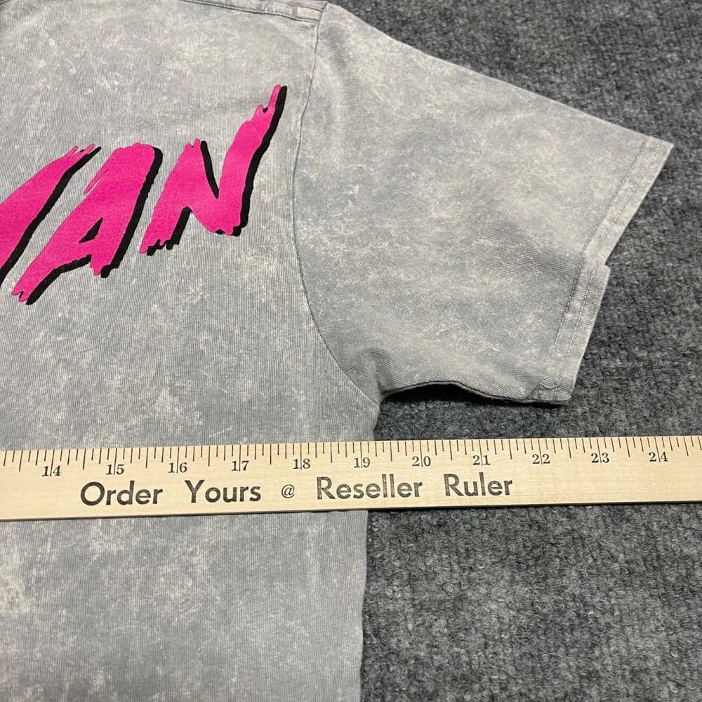 Dennis Rodman Shirt Womens Large Acid Wash Grey Pink Hair NBA Streetwear Tee - Picture 8 of 10